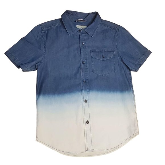Lucky Brand Chambray Shirt Size Small Blue - Picture 1 of 7